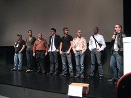 Me with the cast and crew of Pornography: A Thriller at QFest