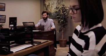 Christopher Bannow and Abbi Snee in #Screamers (2016)