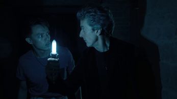 Doctor Who 'Knock Knock': Colin Ryan as Harry with Peter Capaldi as The Doctor