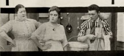 Raymond McKee, Florence McLaughlin, and Kate Price in A Maid to Order (1916)