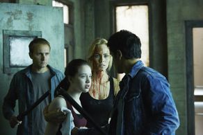 Laura Vandervoort, Paul Johnston, Sean Rogerson, and Kiara Glasco in Bitten (2014)