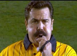 James Evans as the Referee for the Aviva commercial for the FIFA World Cup