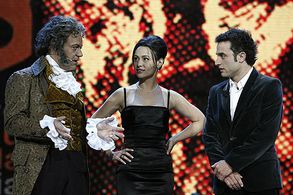 José Corbacho, Daniel Guzmán, and Natalia Verbeke in XXI Premios Anuales de la Academia (2007)
