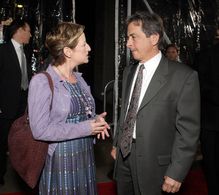 Fox Searchlight's Claudia Lewis and producer Andrew Sugerman arrive at the 