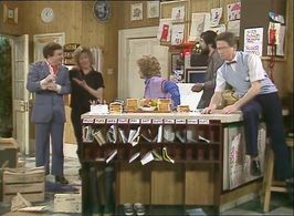 Andrea Arnold, Patrick Doyle, Jenny Lee Wright, Sandi Toksvig, Nick Wilton, and Tony English in No 73: The Audition (198