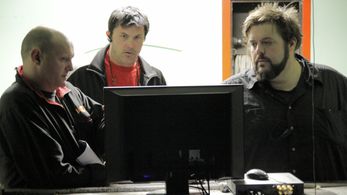 JJ Rogers Director The Linda Vista Project with Ed Conna, second unit director and Tom Nicholson first assistant directo