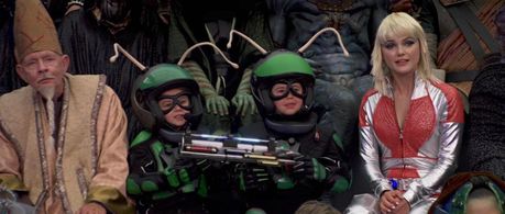 Keri Russell, Jonathan Morgan Heit, and Laura Ann Kesling in Bedtime Stories (2008)