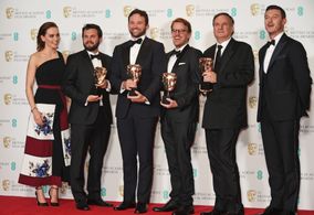 Robert Legato, Dan Lemmon, Adam Valdez, Luke Evans, and Daisy Ridley