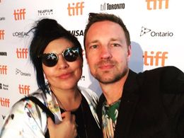 Violeta Ayala and Dan Fallshaw at the world premiere of Cocaine Prison. Toronto International Film Festival 2017.