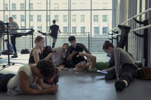 Shane McRae, Ashley Coulson, Emily Skubic, Brennan Clost, Barton Cowperthwaite, Casimere Jollette, and Damon J. Gillespi