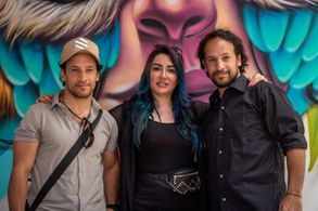 Steven Dasz, Andrew Dasz, and Maryam Pirband at an event for Vertical (2023)
