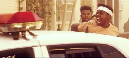 Scene from Trevor Jackson’s video Apocalypse
