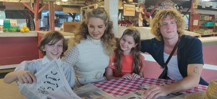 Chemtrails over the Country Club set with Lana Del Rey