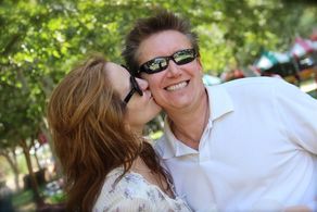 Foodies and motivational speaking duo, Kimberly Spencer and Spike Spencer at the Picnic Des Chefs in Malibu, CA