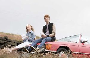 Still from E4’s ‘Banana’ of Chloe Harris and Luke Newberry