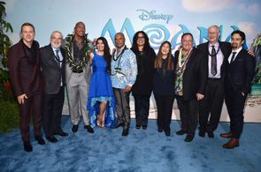 John Lasseter, Ron Clements, Dwayne Johnson, Lin-Manuel Miranda, Temuera Morrison, John Musker, Alan Tudyk, Rachel House