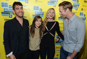 Alexander Skarsgård, Elliot Page, Brit Marling, and Zal Batmanglij at an event for The East (2013)