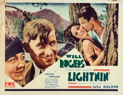 Helen Cohan, Louise Dresser, Joel McCrea, and Will Rogers in Lightnin' (1930)