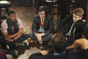 Clark Duke, Jake McDorman, and Paul James in Greek (2007)