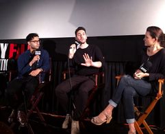 Guy Kent and Angad Aulakh attend the New York Film Critics Screening for Autumn Lights