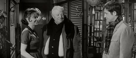 Jean-Paul Belmondo, Jean Gabin, and Hella Petri in A Monkey in Winter (1962)