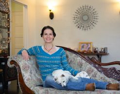 Marjo-Riikka at her home in Los Angeles