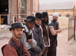 Steven Dean Davis on the set of 'Vacuums' (in Romania).