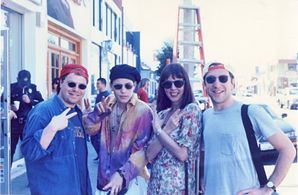 l to r: David Weissman, Corey Haim, Catalaine Knell, David Diamond