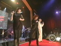 Nell Campbell, Richard O'Brien, and Patricia Quinn in Rocky Horror 25: Anniversary Special (2000)