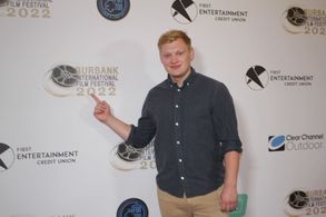 Curry Barker at the Burbank International Film Fest