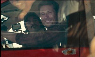 Brandon Perea and Glen Powell in “TWISTERS”