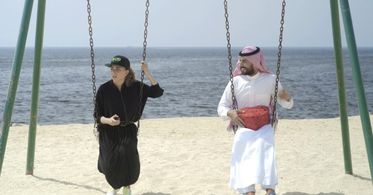 Hisham Fageeh and Fatima AlBanawi in Barakah Meets Barakah (2016)