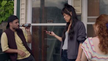 Grace Lynn Kung, Sofia Banzhaf, and Erniel Baez in Wong & Winchester (2023)