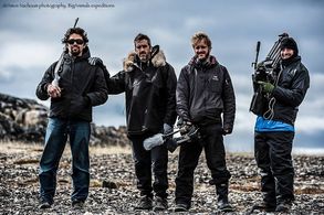 Yonatan Nir with Amos Nachoum, Dani Menkin and Adam Ravetch - shooting 