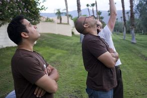 Conroe Brooks, Sevier Crespo, & Jordan Rennick on the set of The Unknown