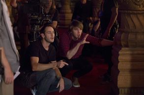 Writer/Director Gerard Johnstone & DOP Drew Sturge on the set of 'Terry Teo'.