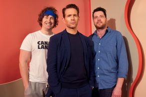 Glenn Howerton, Matthew Miller, and Matt Johnson at an event for BlackBerry (2023)