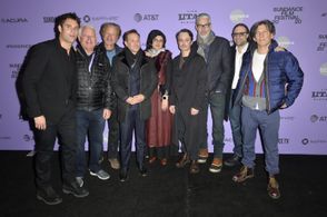 Mark Monroe, Hatice Cengiz, Adam Peters, Thor Halvorssen, Bryan Fogel, Jim Swartz, Jake Swantko, and David Fialkow at an