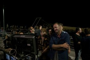 On the set of Lilyhammer, Hudson river New York