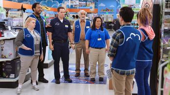 Amir M. Korangy, Ben Feldman, Kelly Schumann, Travis Coles, Kaliko Kauahi, Jon Barinholtz, and Nichole Sakura in Superst