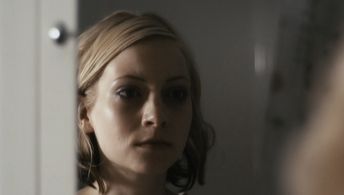 Actress Anna Moore filming 'Fighting Fish' from Director Annette Apitz.