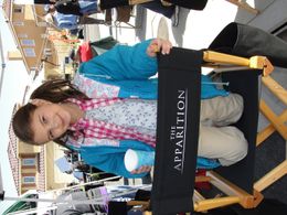 Anna on the set of The Apparition