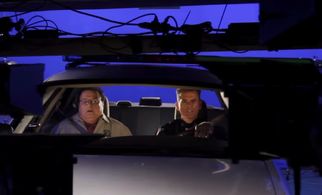 On the set of The Exes