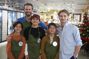 D’boys on set from The Christmas Contest