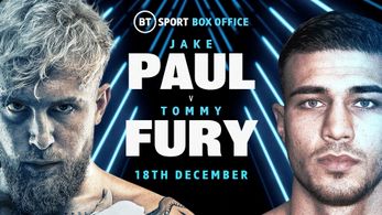 Tommy Fury and Jake Paul in BT Sport Fight Night Live: 8 Rounds Cruiserweight: Jake Paul vs. Tommy Fury (2023)