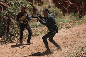 Jorge A. Jimenez and Quetzalli Cortés in S.O.Z: Soldados o Zombies (2021)