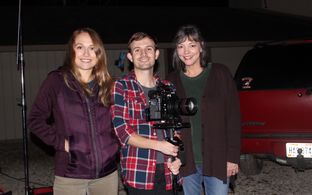 On the set of 'Below the Trees'