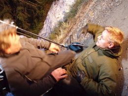 Ingmar Virta and Erik Bolin in Höök 2, directed by Alexnader Moberg