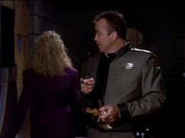 Jerry Doyle and Patricia Healy in Babylon 5 (1993)