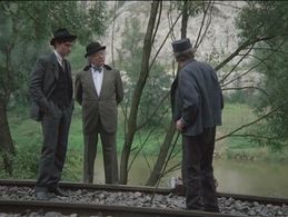 Vladimír Dlouhý and Vlastimil Hasek in Dobrodruzství kriminalistiky (1989)